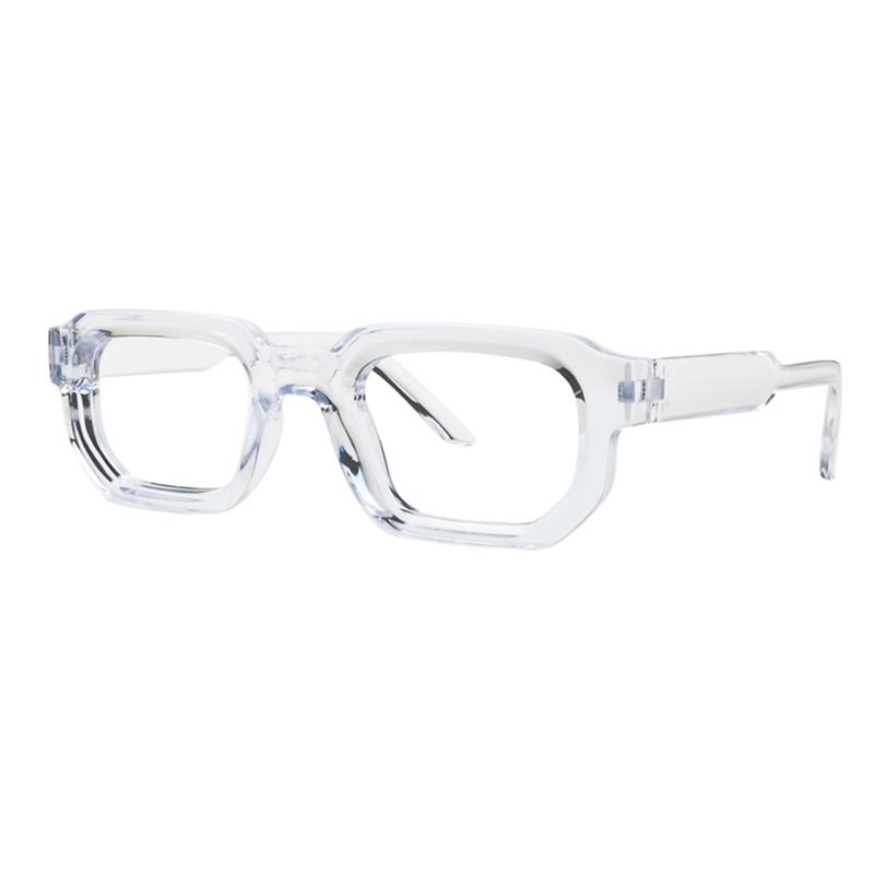 Vintage Small Square Frame Women'S Anti Blue Light Glasses Retro Brand Design Luxury Men Thick Leg Square Fashion Glasses Frame