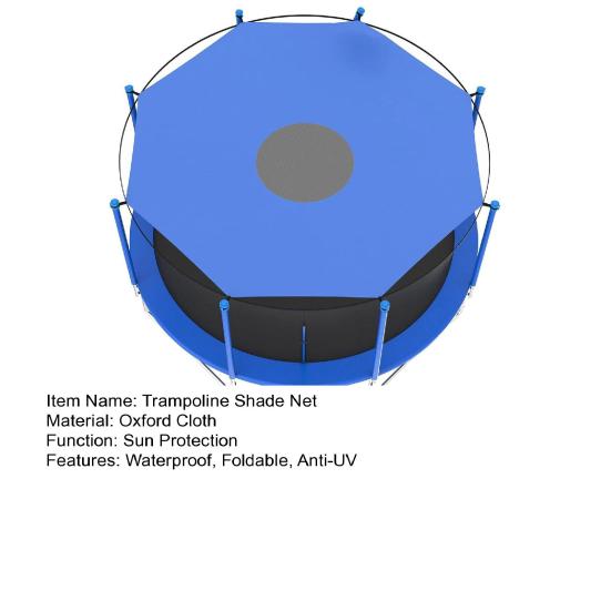 Stínidlo na trampolínu Anti-UV ochrana proti slunci Ochrana před hmyzem Vodotěsná stříška na trampolínu Skládací venkovní stínítko na trampolínu
