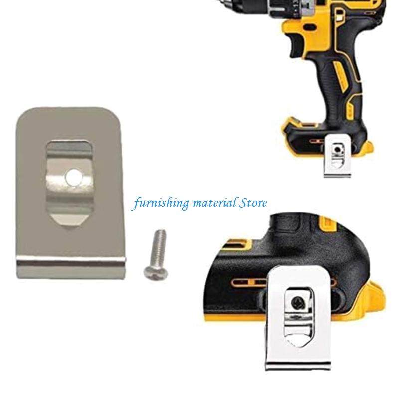 Y5GD 10Pcs Nonrust Steel Tool Clip Suitable with 20V Largest Drill Driver Power Tool Belt Holders Waist Clip Set