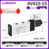 220V Pneumatický solenoidový ventil 4V410-15: 8mm Konektor, 2-polohový 5cestný řídicí ventil pro válec, 24V Směrový pneumatický ventil.