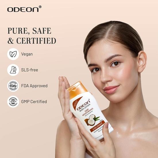 Lotion Corps Hydratante Noix de Coco ODEON 100ml