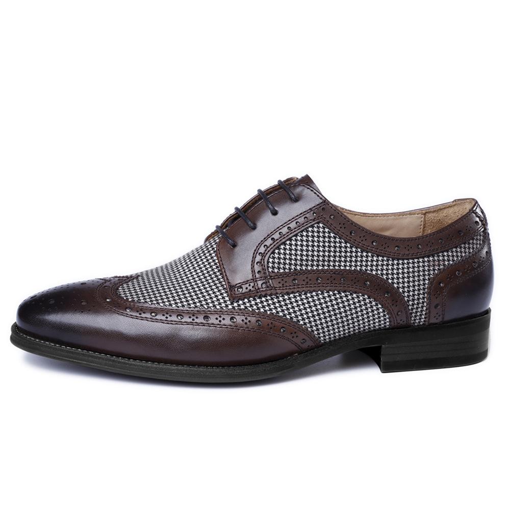 New Oxford Business Men Shoes Leather Soft Casual Shoes Breathable Men's Loafers Flats Shoes Retro Denim Leather Shoes