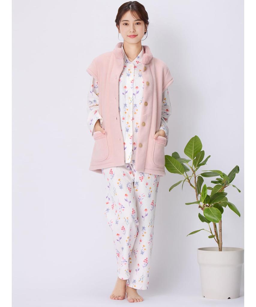 Warm Winter Fleece Size M Wing/Wacoal Vest, 3/4 Sleeves, EX2071,