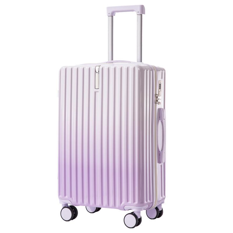 2025 Gradient Color Suitcase: Unisex Travel Trolley with Combination Lock, Available In 20, 24, or 26 Inch Sizes