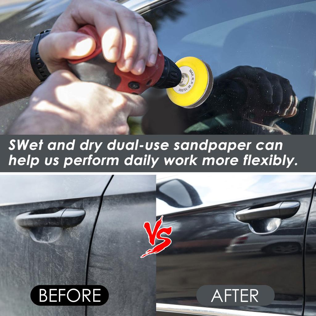 3inch Sanding Discs 75mm Hook And Loop Sanding Pads For Rotary Tool Drill Attachment With Backer Plate Shank Soft Foam Buffering