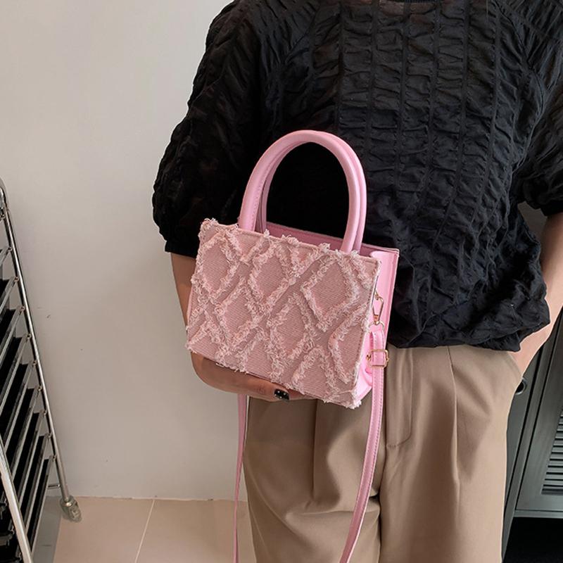 Summer New Fashion Simple Small Square Bag Retro Handbag Casual Crossbody Bag Popular Bag for Women
