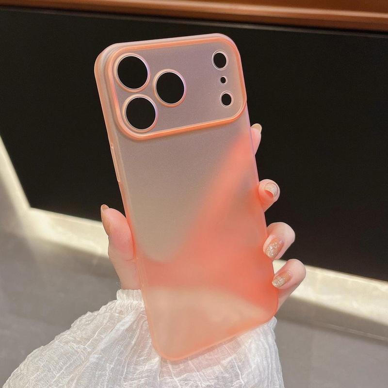 Solid Color Ultra Thin Matte Phone Case For iPhone 17 Pro Max 17 Air 16 15 14 13  Transparent Cover Coque