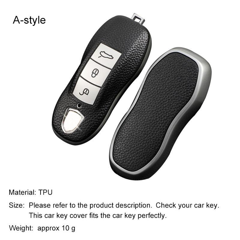 Voor Cayenne Panamera Macan Cayman 911 718 918 958 Sleuteletui Cover Shell Fob Afstandsbediening Sleutelbeschermer Houder Accessoires