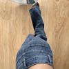 Übergröße Amerikanische Scharfe Mädchen Weite Beine Jeans - Neue Herbst Schlankmachende Gerade Hosen