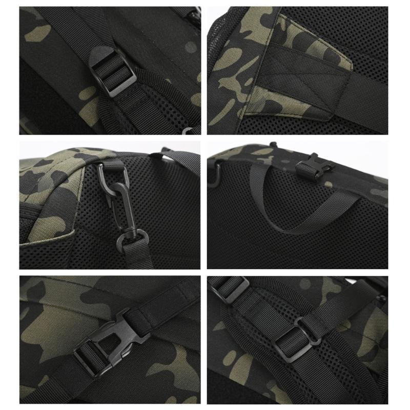 Fishing Tackle Backpack Double Shoulder Pack Splashproof Fishing Waist Bag for Men Large Capacity Backpack