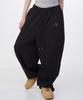 D.XO.H (Summer Fabric Added) Two Rivet Thunder Logo Big Wide Sweatpants Black