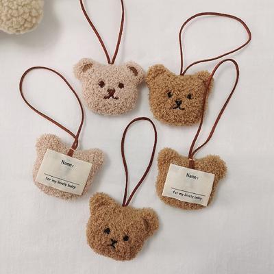 1Pc Plüsch Bär Kopf Schlüsselanhänger Pompom Auto Frauen Mädchen Tasche Anhänger Schlüsselanhänger Schmuck