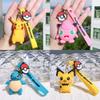 Rozkošný Pikachu Silikonový Klíčenka Roztomilý Kreativní Postava Pokemon Závěsný Doplněk