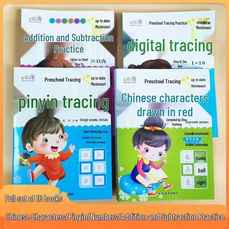 Chenyang Toddler Workbook: Chinese Characters, Pinyin, Numbers & Basic Math Addition and Subtraction Within 100