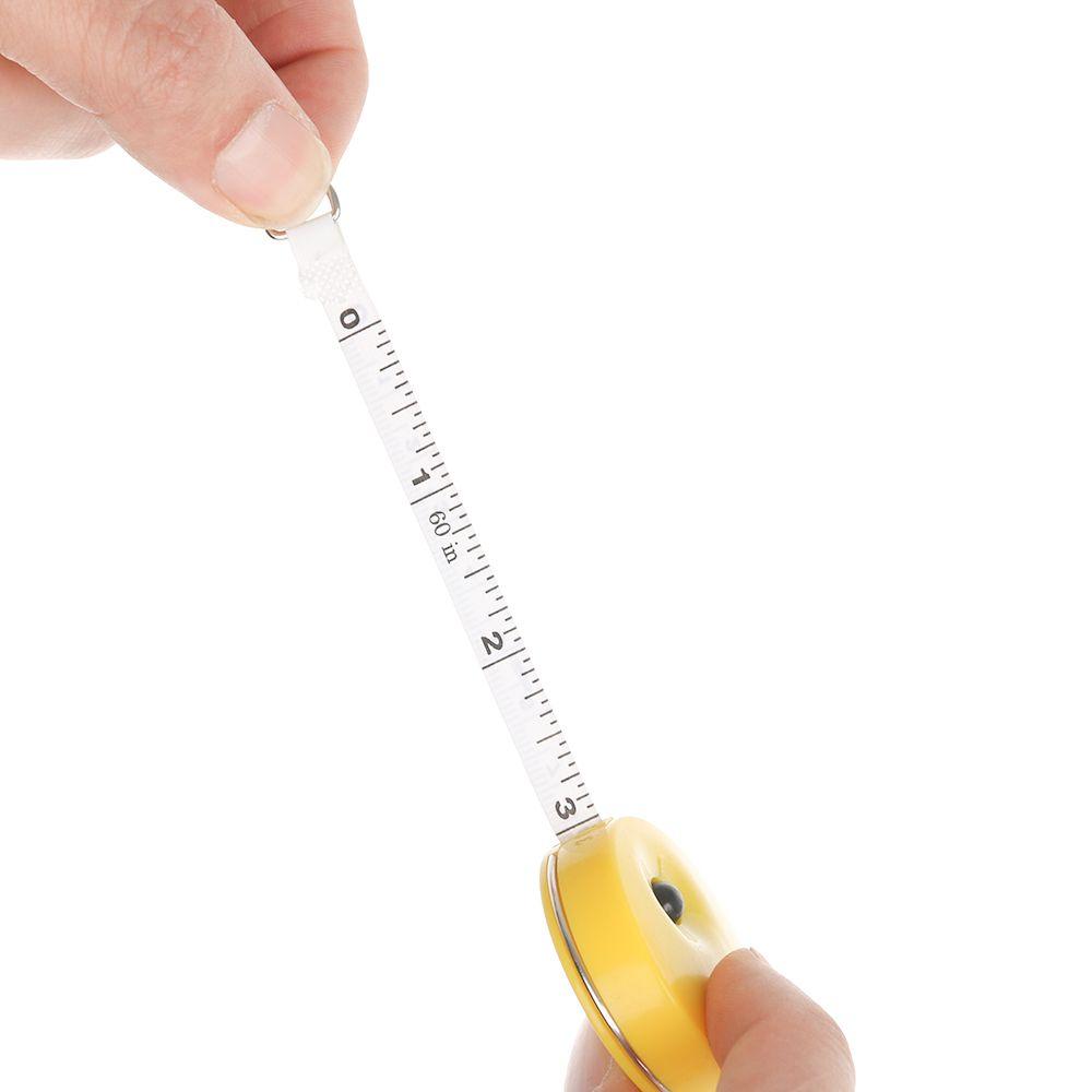 150cm/60 Inch Mini Candy Color Tape Measure Keychain Soft Ruler Portable Retractable Tape Measure High Quality Measuring Tools