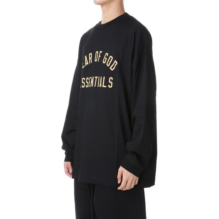 Fear of God Essentials Jersey Long-Sleeve Tee Black Men Tops 125BT244200F