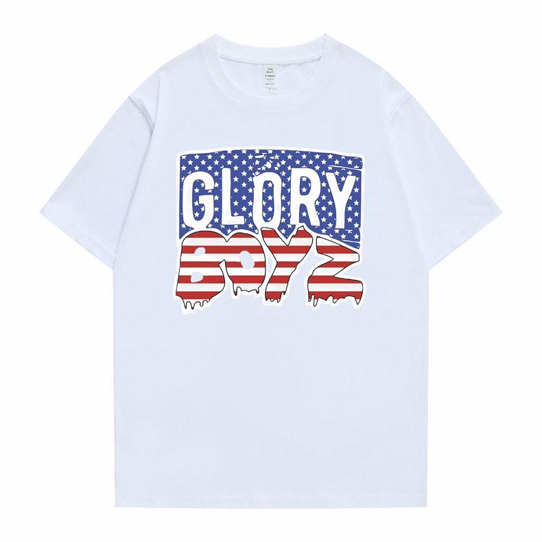 Rapper Chief Keef Glory Boyz T-Shirt Herren Damen Hip Hop Übergroßes T-Shirt Männlich Vintage Kurzarm Herren Lässige Lockere T-Shirts