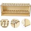 Multi Hole Paintbrush Organizer Wooden Brush Storage Rack New Pencil Holder  Desk Organization