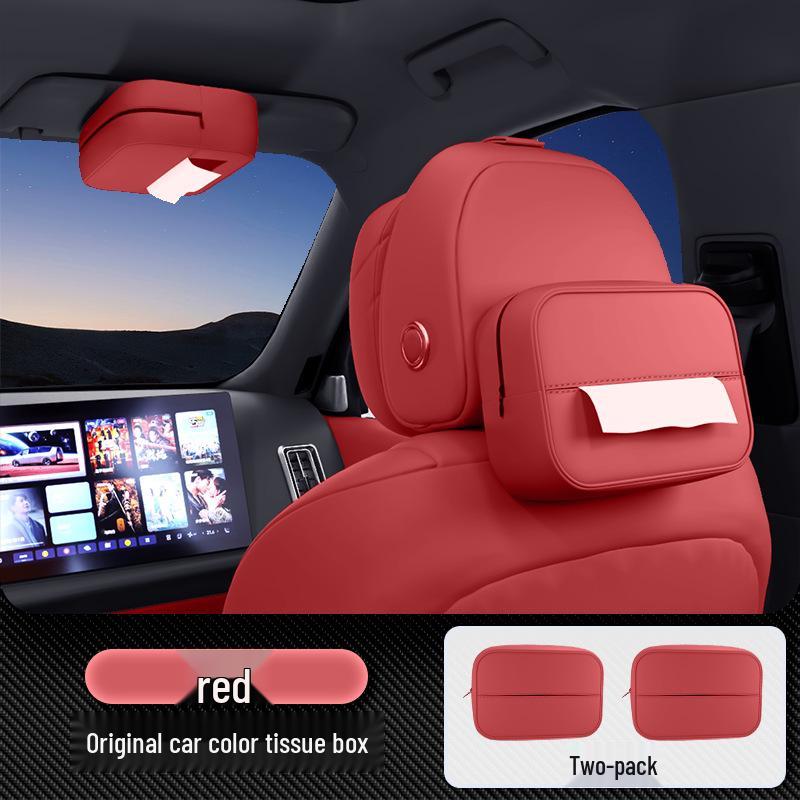Compatible Zeekr 8X Car Tissue Box: Seat Hanging & Center Console Tissue Bag for Interior Decoration.
