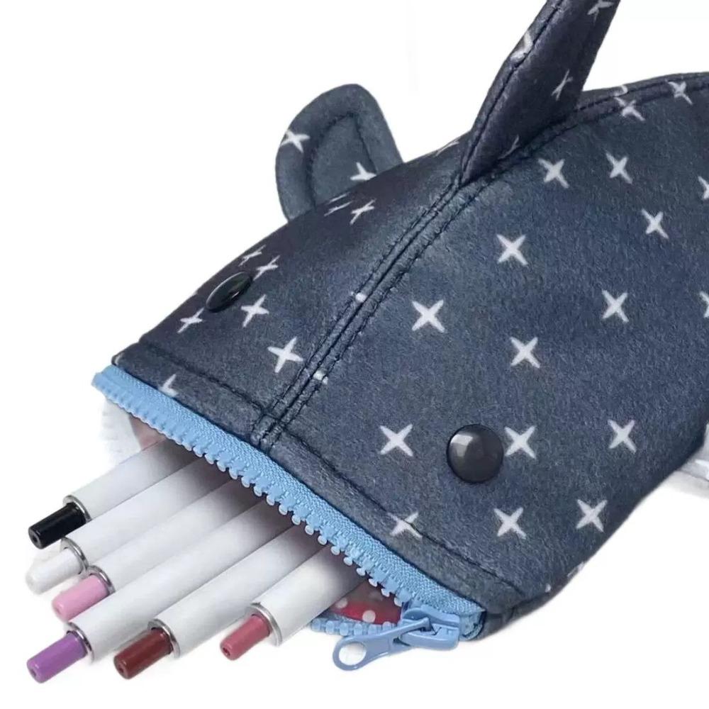 Stationery Organizer Stationery Bag Large Capacity Pencil Case High Quality Shark Pen Bag  Gift