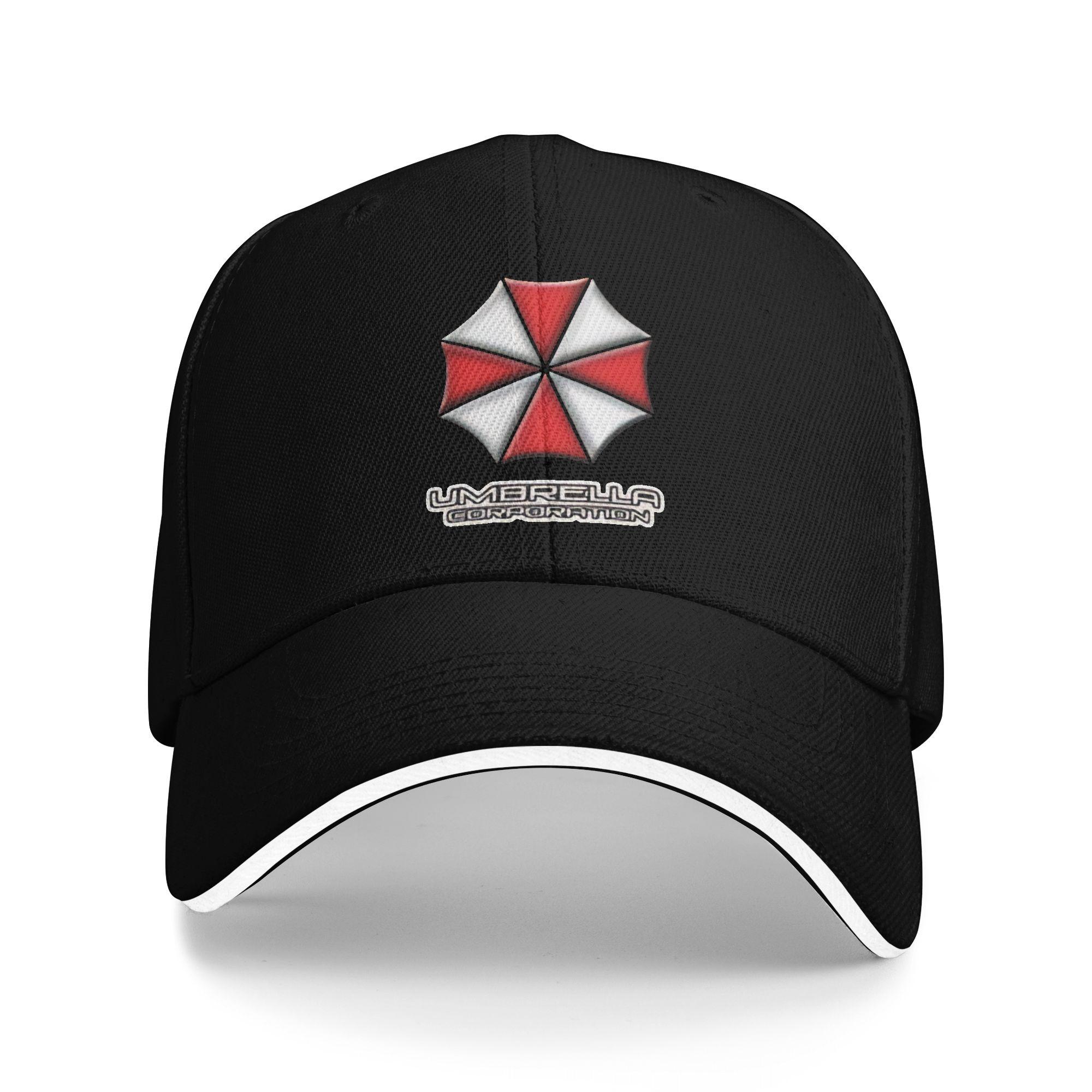 

Summer Residents Evils Umbrella Corporations Red And White Baseball Cap Kpop Rock Casual Sun Hip Hop Hats Men Baseball Caps As Picture чёрный