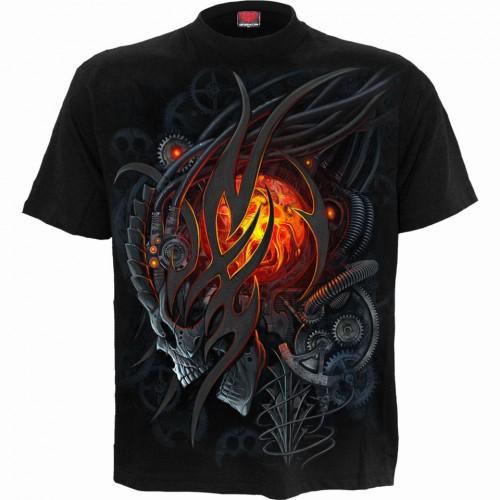 Spiral Direct Unisex Adult Steampunk Skull Back Print T-Shirt