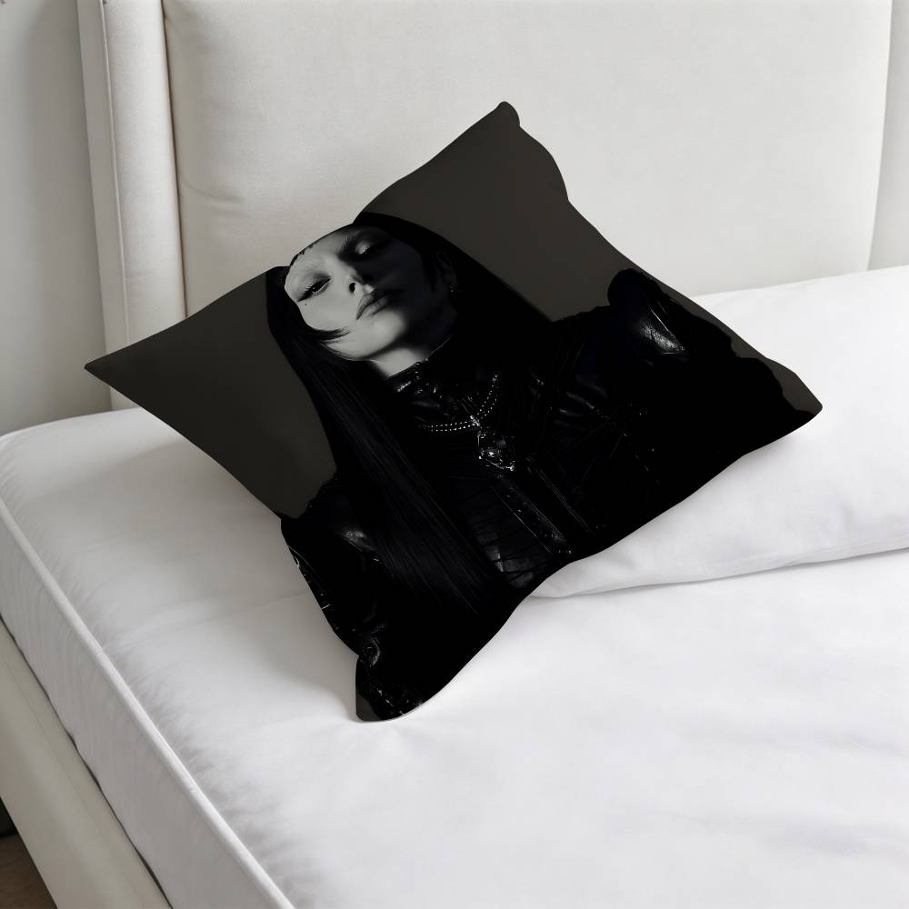 LLady GGaga RRunway Square Pillow Cover Decorative Throw Pillow Case for Sofa Couch Bed Home Car Living Room Decoration