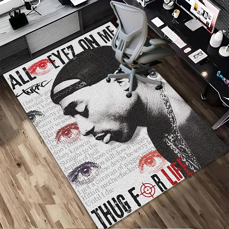 Thug Life Living Room Non-Slip Area Rug Soft Carpet for Bedroom Game Playroom Sofa Office Home Decor Doormat Christmas Gift C9211163