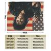 Patriotic Michael Jackson Flag Portrait Blanket Quality Soft Warm  Throw Blanket Autumn Camping Bedroom Street Trend Bedspread