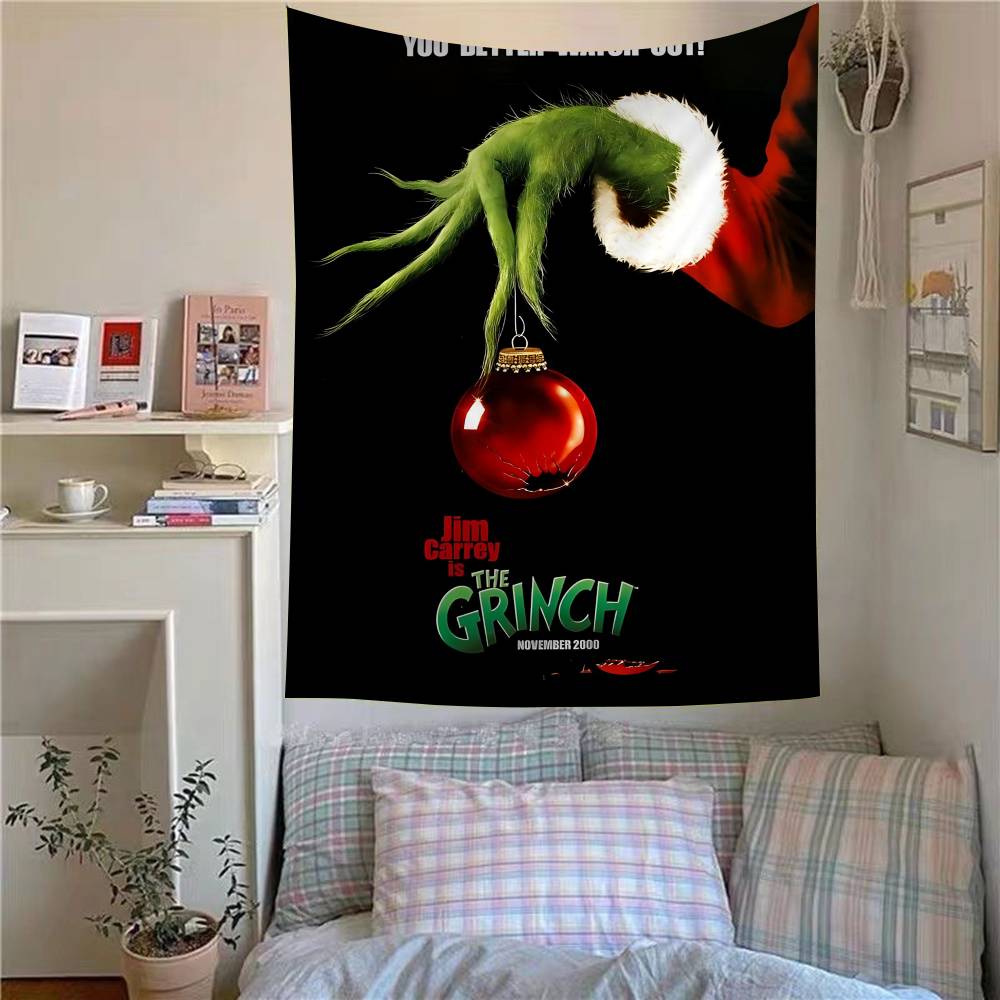 Film The G-Grinch C-Christmas Diy Wall Tapestry For Living Room Home Dorm Decor Wall Art Decor