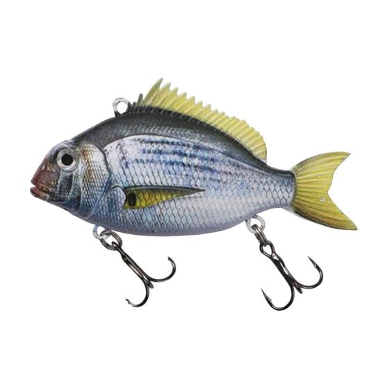 Hard Bait Swimbait with Treble Hook Realistic Looking Bright Color Natural Swimming Posture Portable Fishing Lure Fake Bait