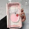 Küçük taze ins pudra Elma illüstrasyonlu iPhone17ProMax cep telefonu koruyucu kılıf 16/15 basit niş