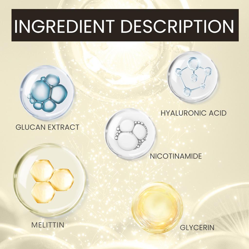 Bee Facial Wrinkle Serum Firming Serum Reduces Fine Lines Of Nasolabial,15ML (2PC)