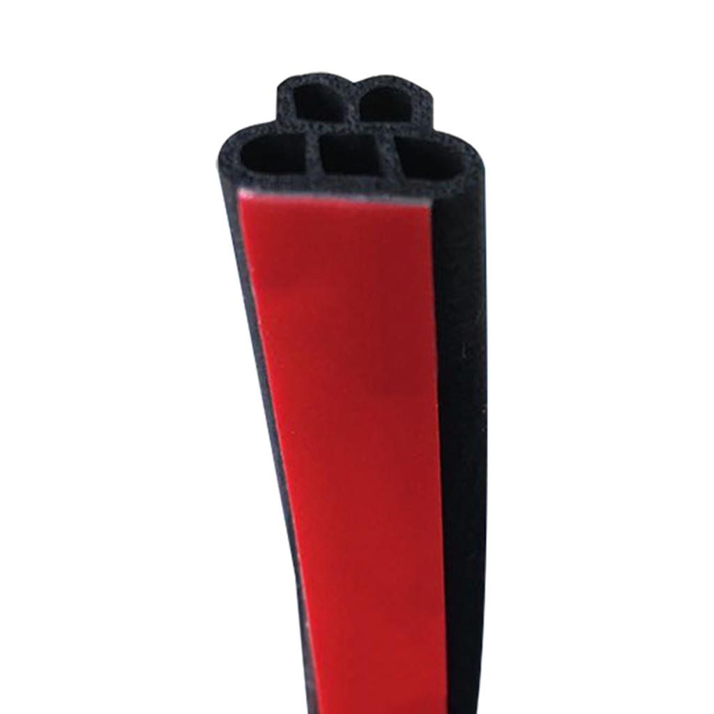 5m/10m/16m/20m Car Door Seal Auto Double Layer Trunk Sealer 5 Hole Shape Noise Insulation Car Door Seal Strips