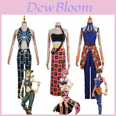 Jojo's Bizarre Adventure Cosplay Costume Elastic Breathable High Quality For Halloween Comic Con Role Play