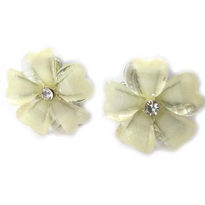 [K0991] - Elfenbeinfarbene 'Princesa'-Ohrringe