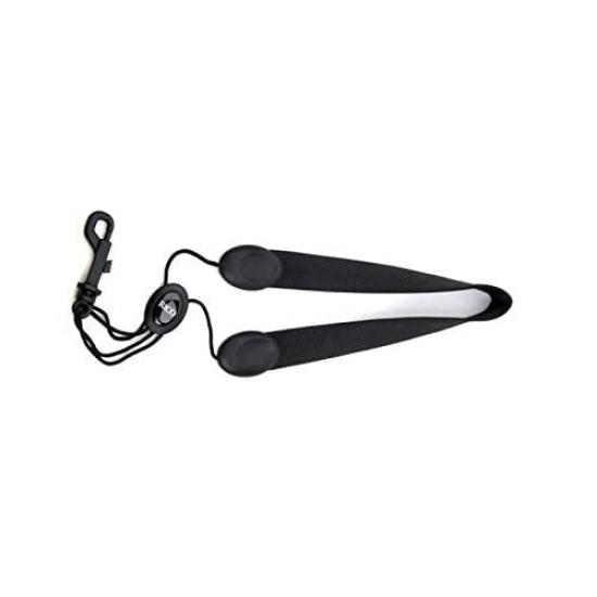 D'Addario Saxophone Neck Strap Fabric Black SJA13