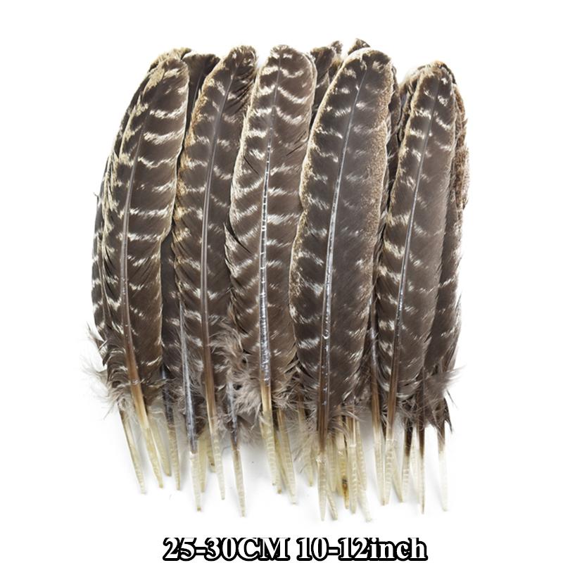 10Pcs/Lot Real Natural Turkey Feather Eagle Bird Feathers For Crafts Birds Plumes Decor Carnaval Accessories Manmade Decorations