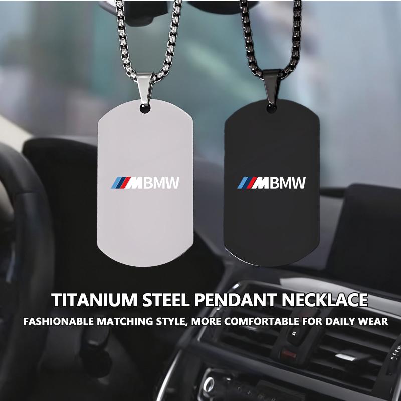 Auto Styling Edelstahl Halsketten Personalisierte Anhänger Halsketten Zubehör Für BMW M 1 3 4 5 6 7 Serie X1 X3 X4 X5 G20 G38 F48