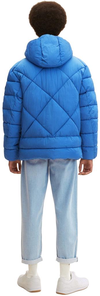Mid-season Jacket Tom Tailor Regular Fit Puffer Jacket with Waffle Texture (1032484) Hockey Blue