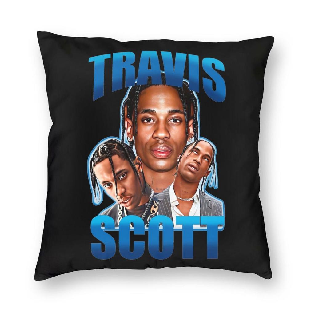 Travis Scotts Pillowcase Printing Polyester Cushion Cover Decorations Pillow Case Cover Home Wholesale 18''