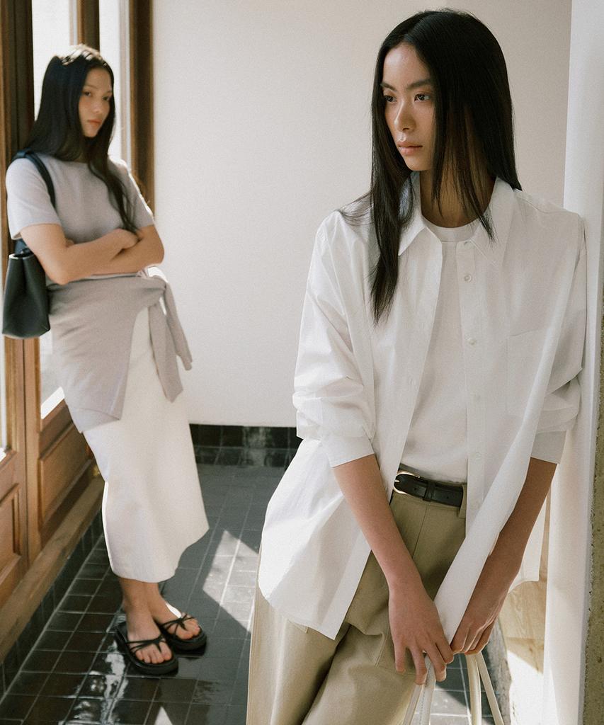 Lingseoul Standard Bio Shirt-Ivory