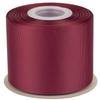 [Tekdeere]Width 75mm Solid Burgundy Grosgrain Ribbon, Perfect for Gift Wrapping, Sewing, Hair Accessories, Wedding Decorations - 22 Meters/roll