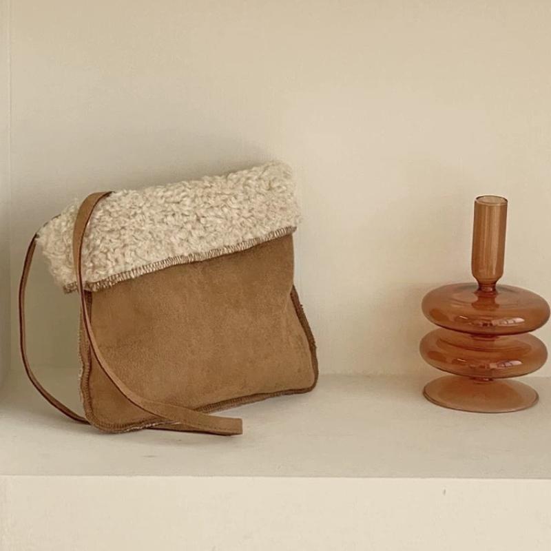 

Женские сумки через плечо, сумки для мобильных телефонов, замшевые флисовые сумки, женские сумки через плечо, дизайнерские сумки, кошельки и сумки-тоуты one size коричневый