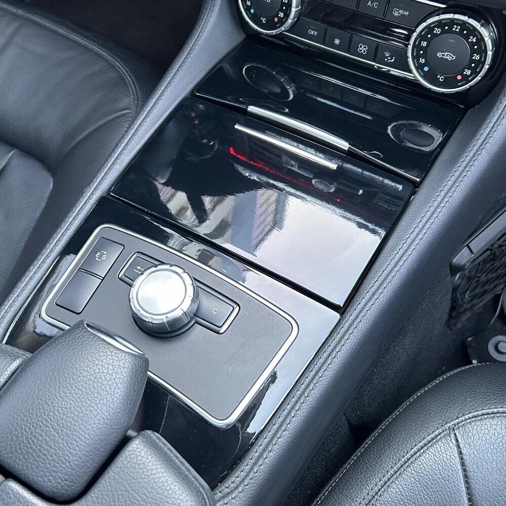 For Mercedes Benz CLS W218 2012-17 Glossy Black Pattern Interior DIY Trim Decals