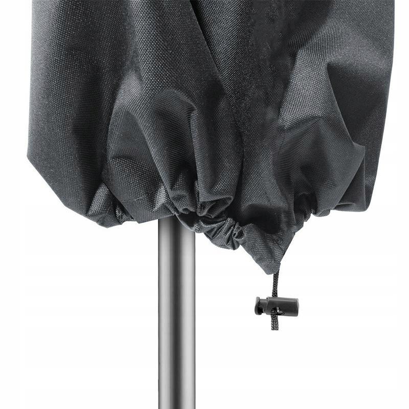 Garden umbrella cover 192 x 44 x 192 cm black