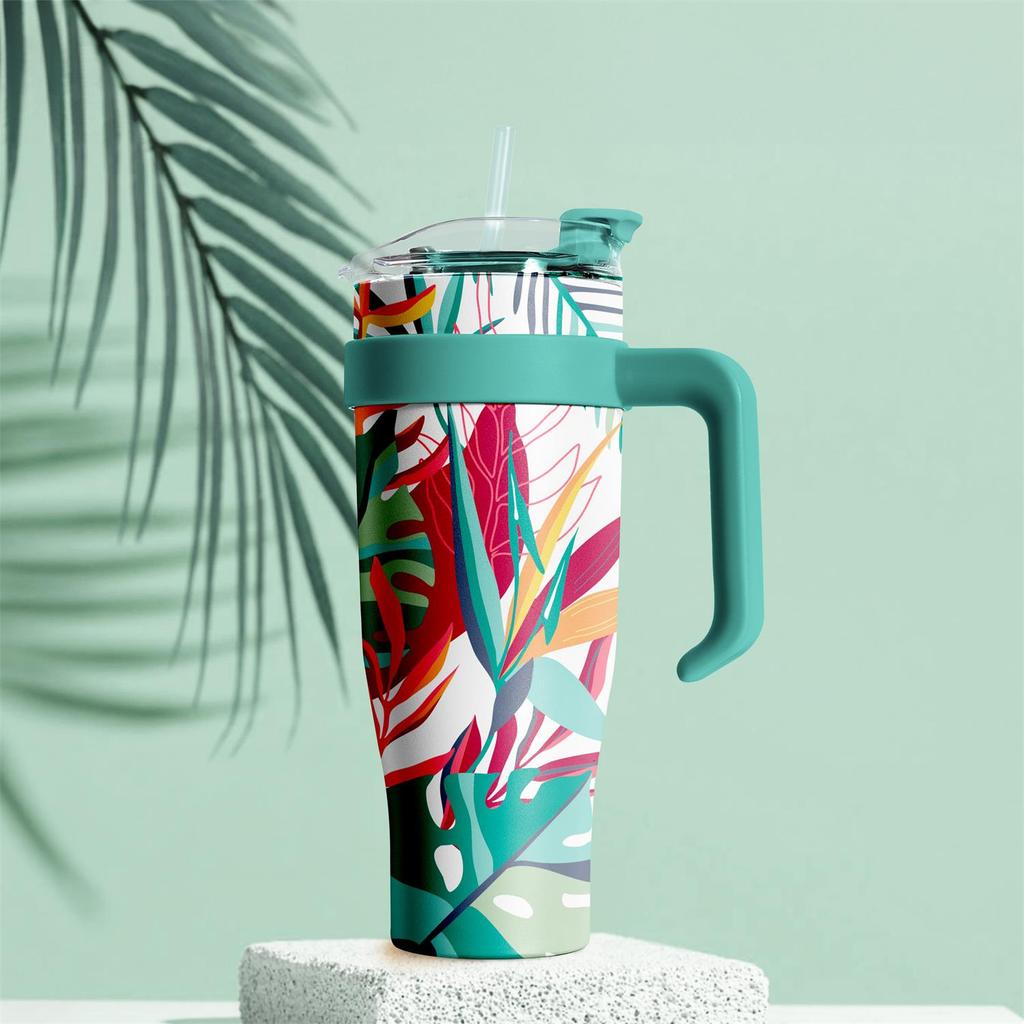 Miami Tropical Thermal Mug Blue
