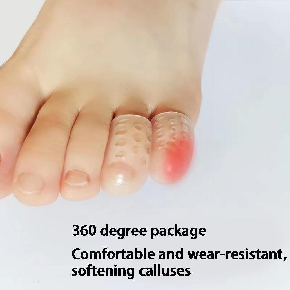 30/60pcs Comfortable With High Elasticity Transparent Breathable Silicone Toe Protectors Prevent Blisters Calluses And Corn