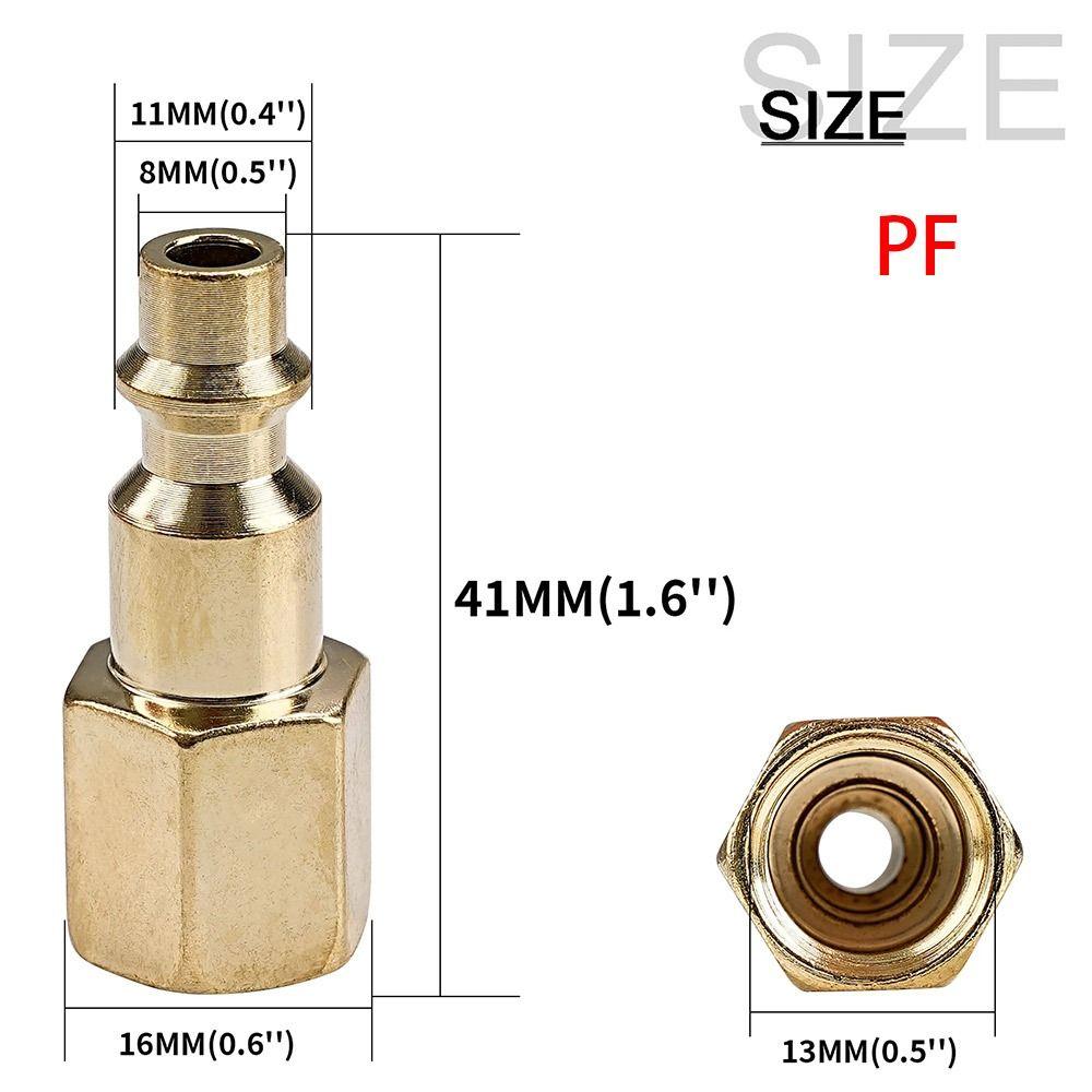 1Pcs Compressor Connector Tool Quick Coupler Tool Quick Release Air Line 1/4" NPT Coupling Adapter Hardening Steel Hose Fitting
