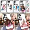 Baby Mother Brown Girl Family Phone Case For Samsung Galaxy S24 S25 Ultra S9 S10 S20 S22 S21 Plus S23 FE Back Cover Shell